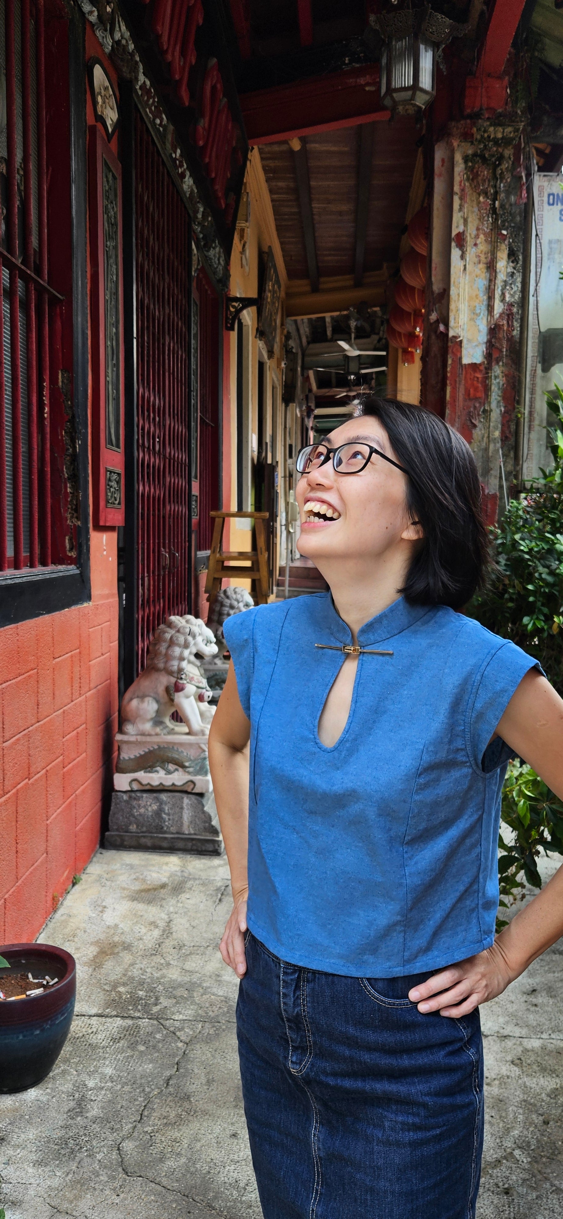 Sora Keyhole Samfu Top