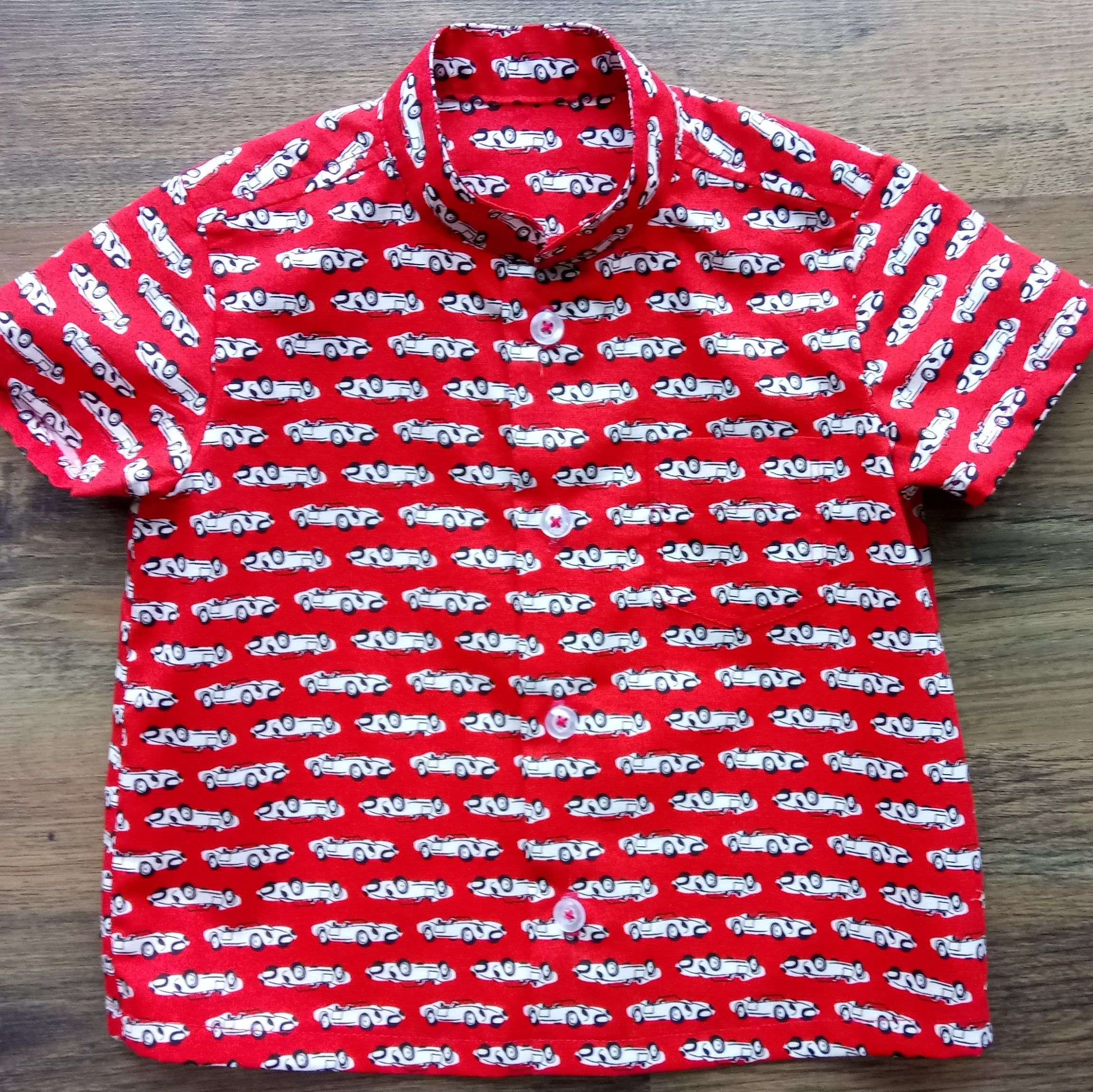 Boys' Mandarin Collared Shirt