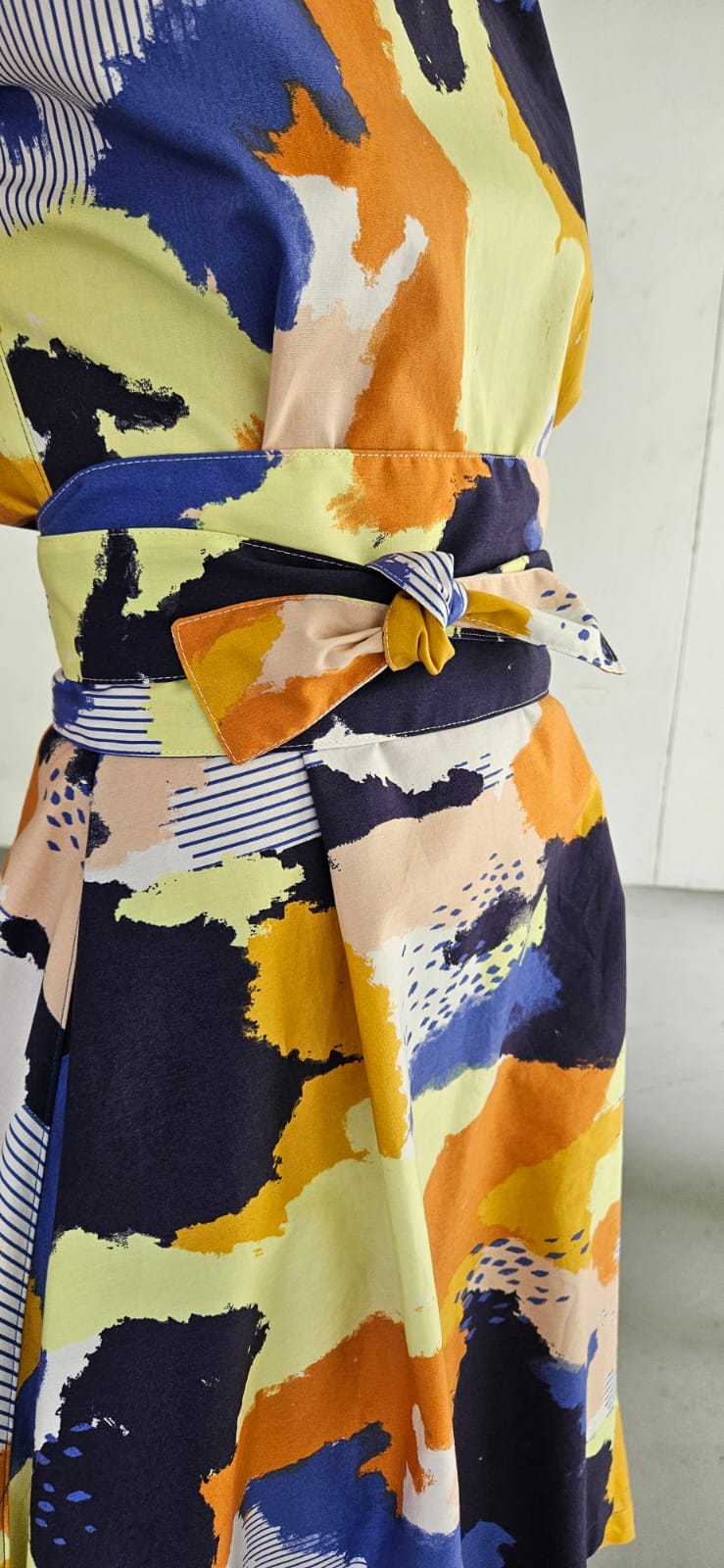 Sunset Splash Dress Obi Belt