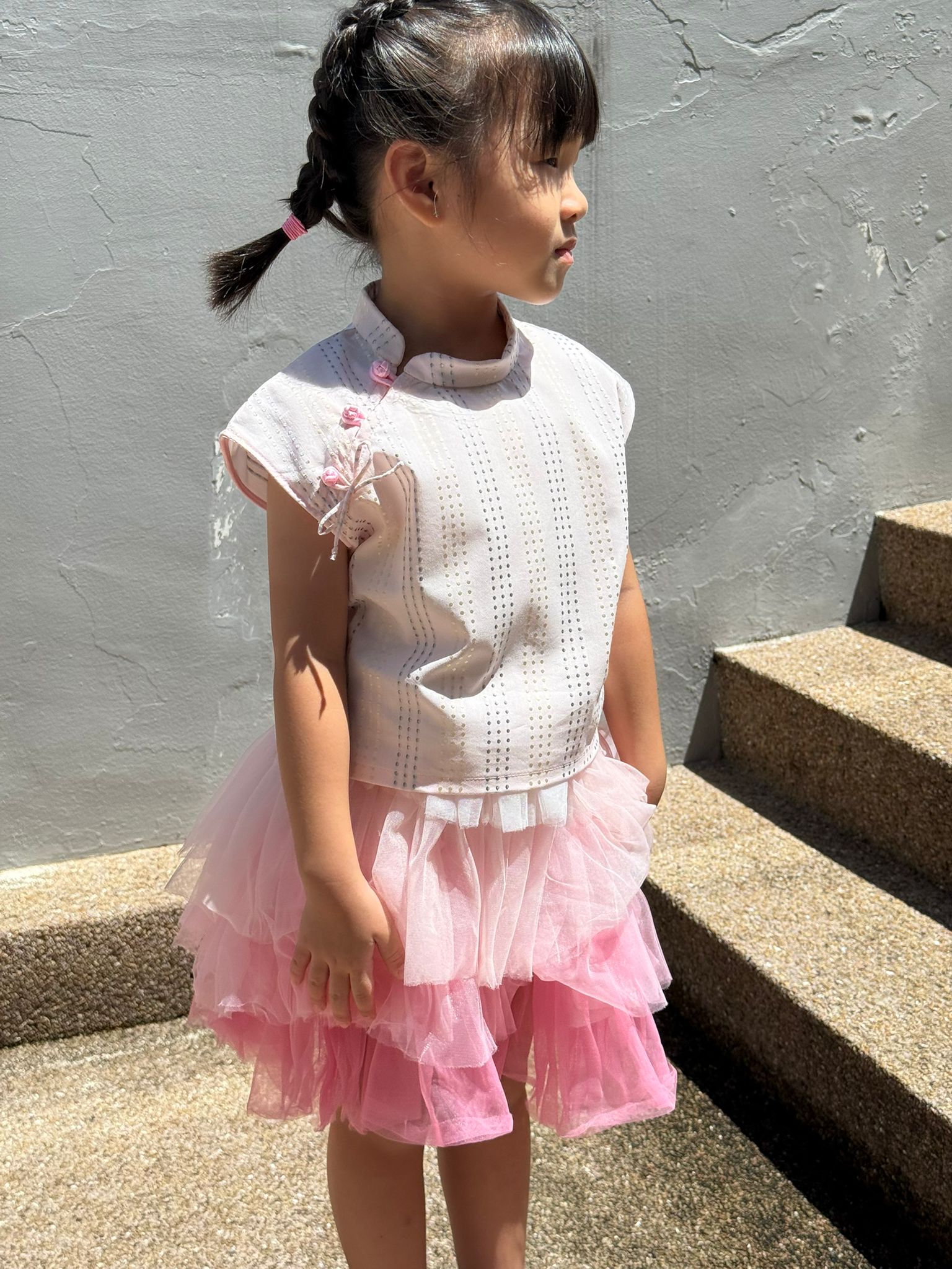 Little Willow Girls' Samfu Top