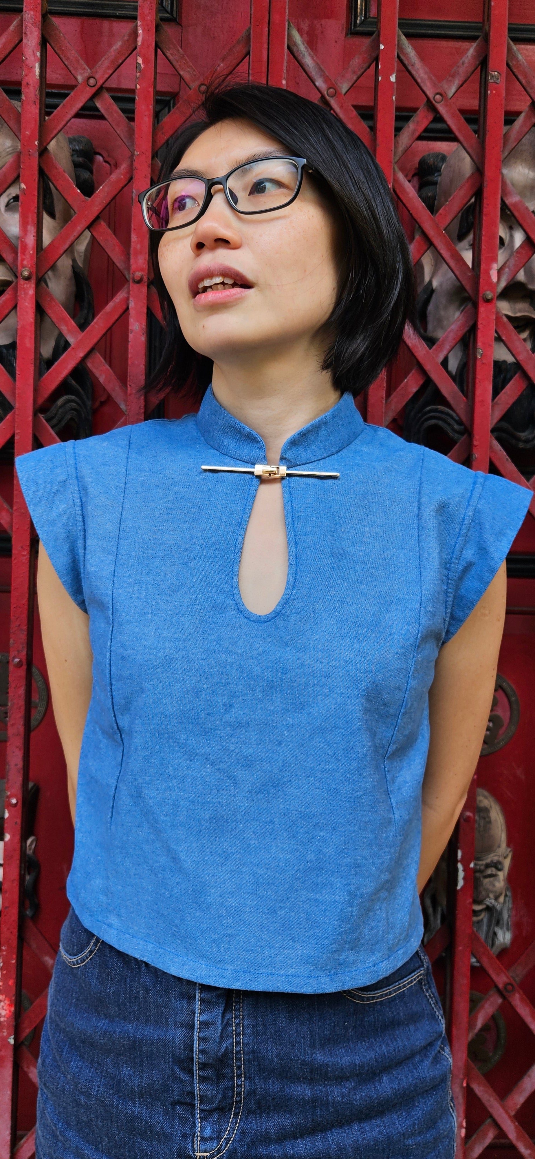 Sewing Blouse: Sora Keyhole Samfu Top