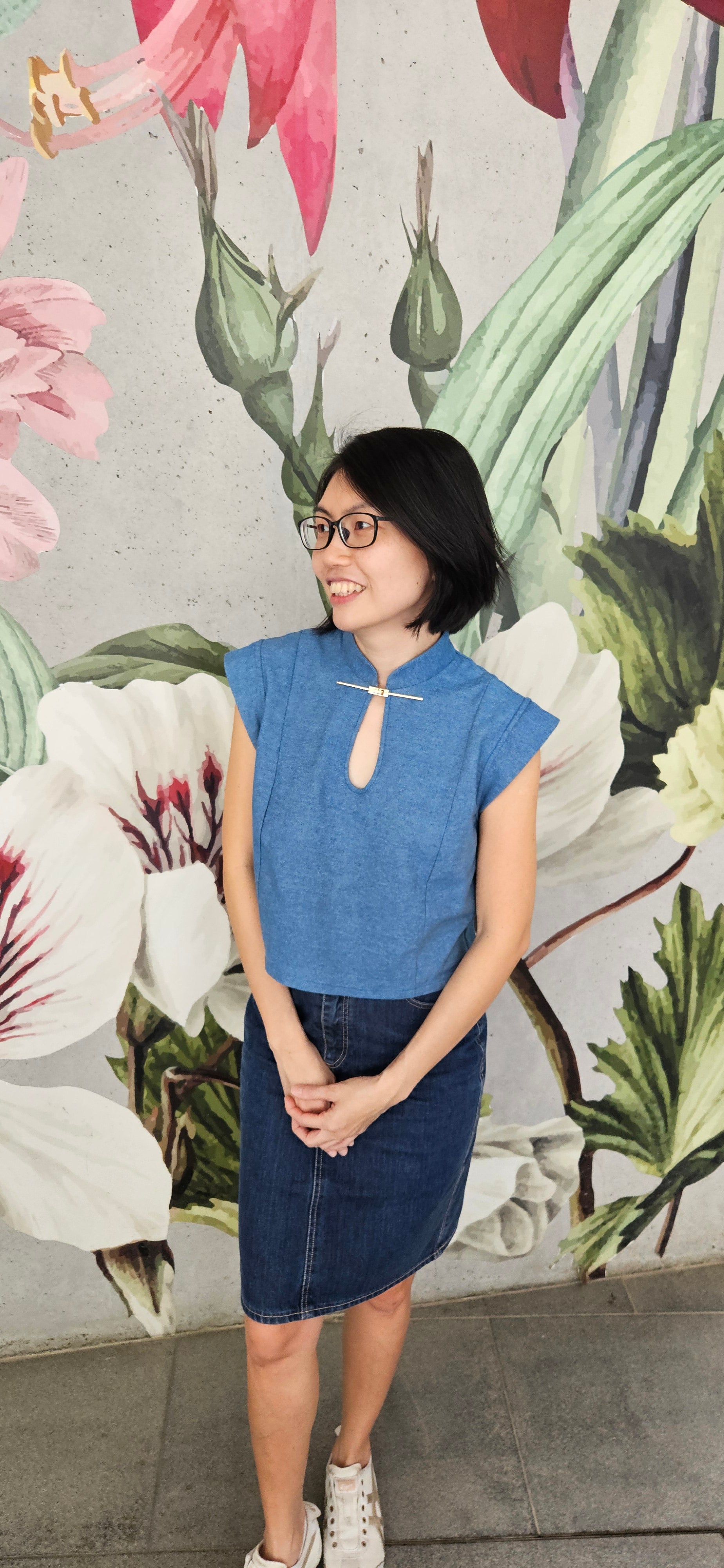 Sewing Blouse: Sora Keyhole Samfu Top