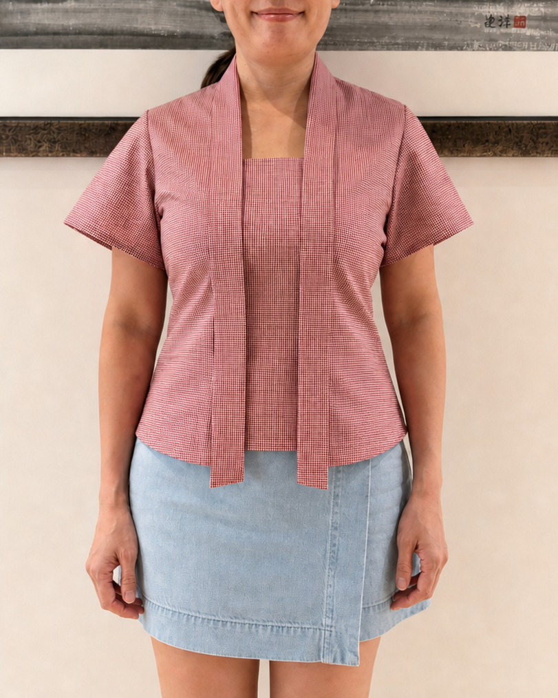 Coral Kebaya Top