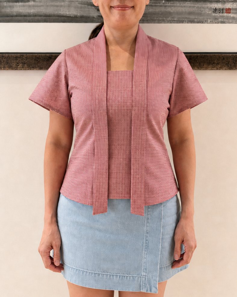 Sewing Blouse: Coral Kutu Baru Kebaya