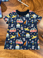 Overeasy Tee – Beginner-Friendly Crewneck Short Sleeve PDF Sewing Pattern | Sizes 80–122cm Bust