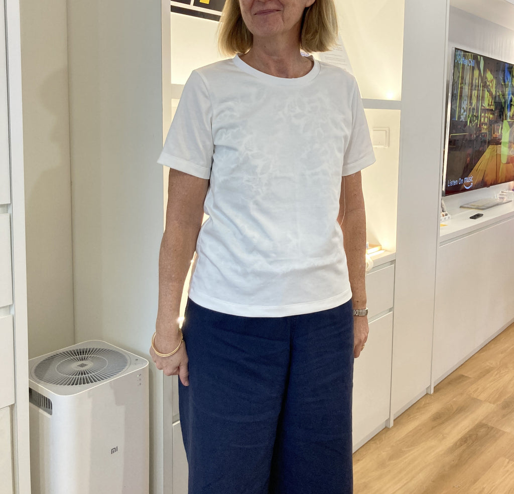 Overeasy Tee – Beginner-Friendly Crewneck Short Sleeve PDF Sewing Pattern | Sizes 80–122cm Bust
