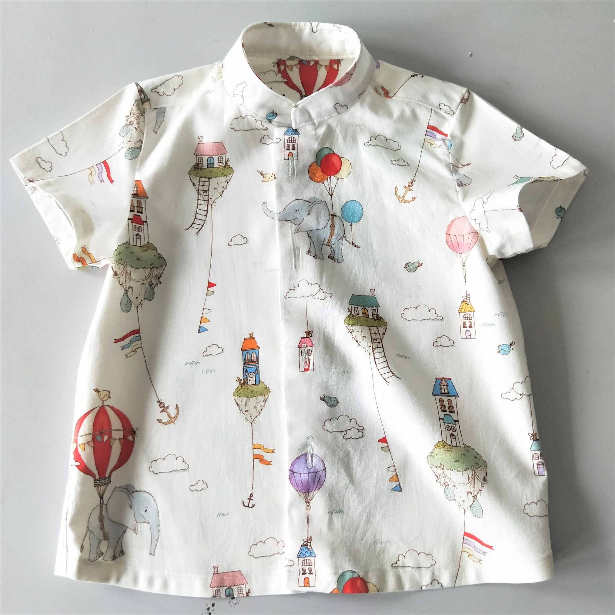Boys' Mandarin Collared Shirt