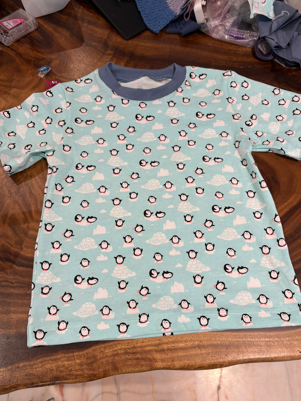 Overeasy Tee – Beginner-Friendly Crewneck Short Sleeve PDF Sewing Pattern | Sizes 80–122cm Bust