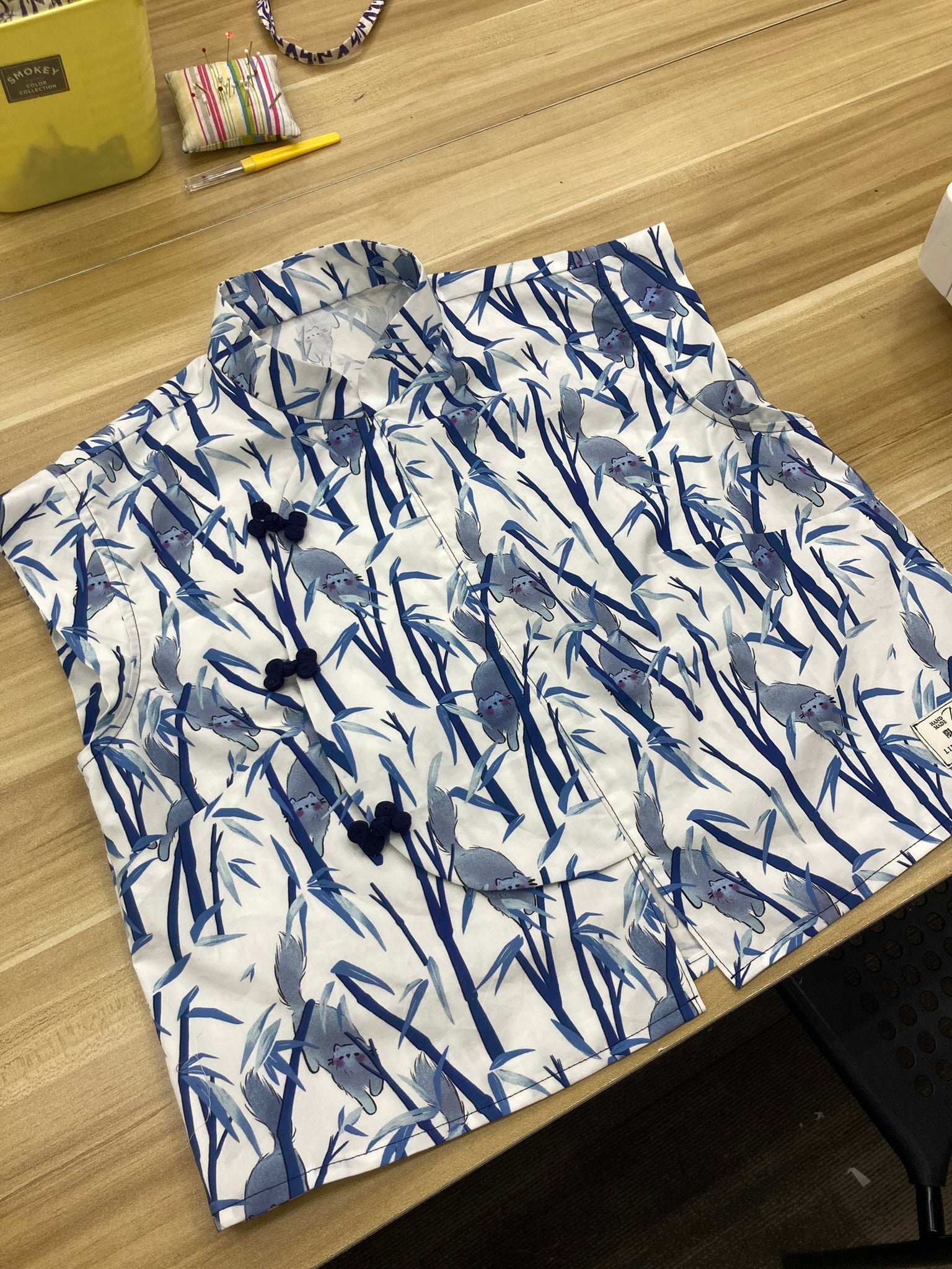 Sewing Blouse: Kitsune Modern Samfu Top