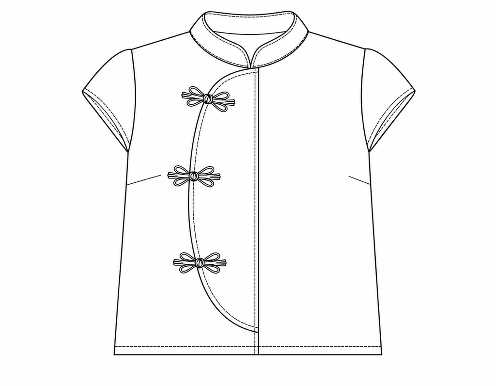 Kitsune Plus Size Samfu Top
