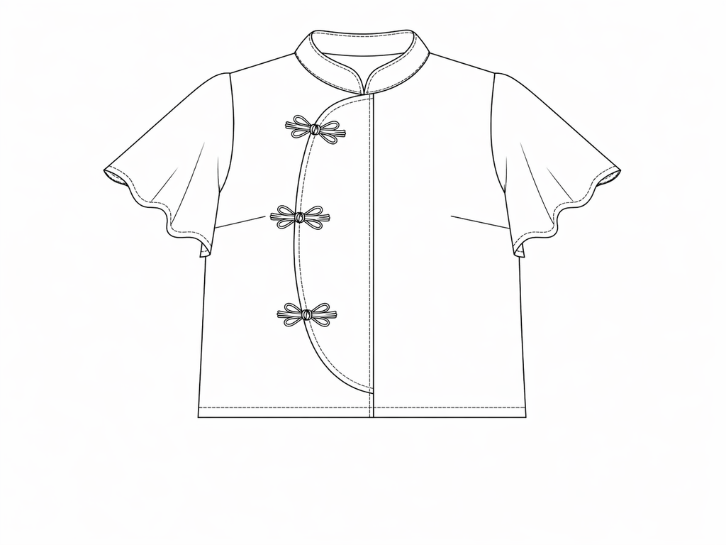 Kitsune Plus Size Samfu Top