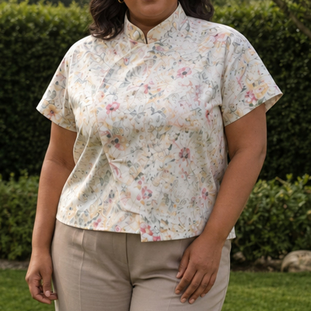 Kitsune Plus Size Samfu Top