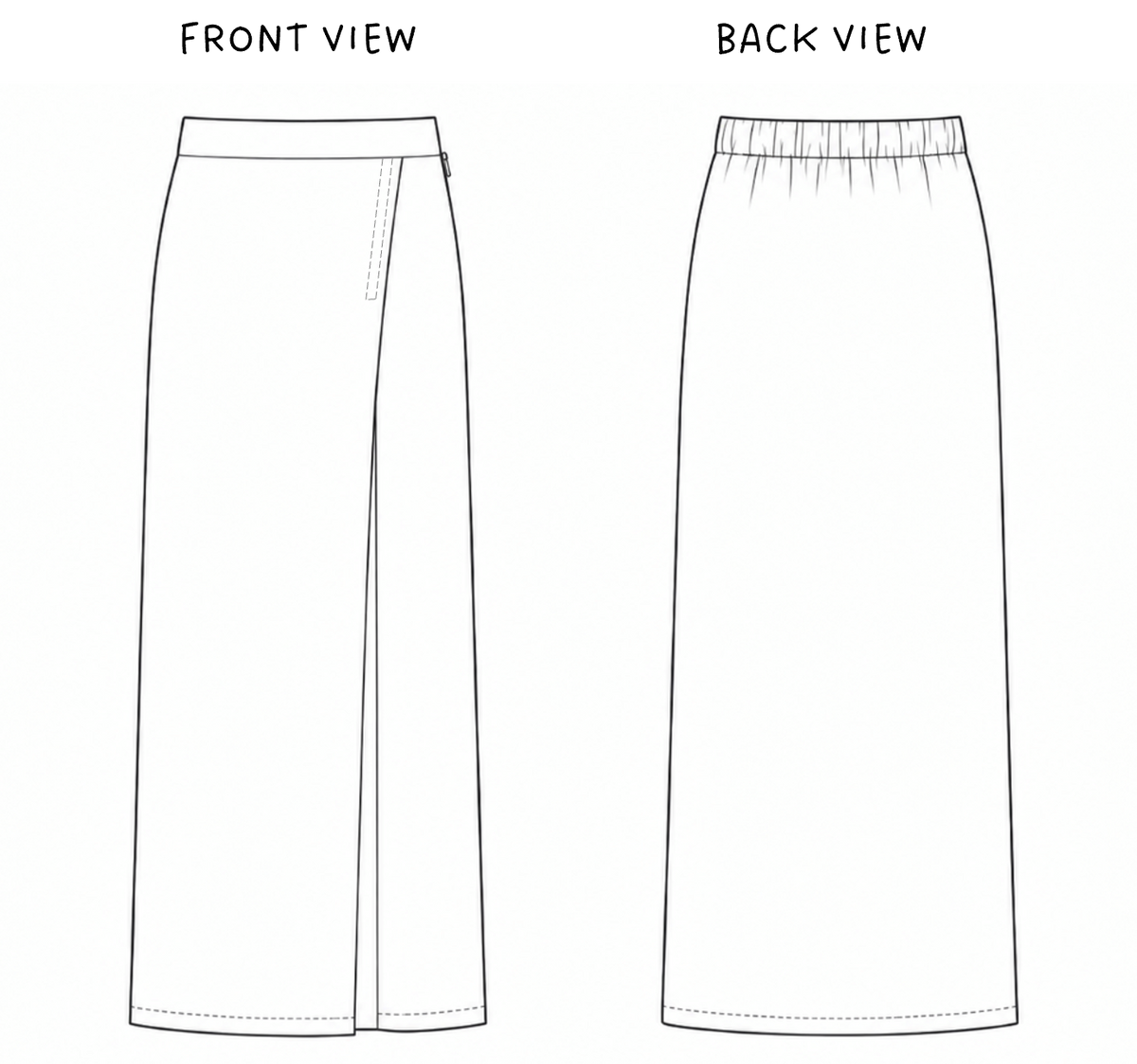 Nila Folded Sarong Skirt