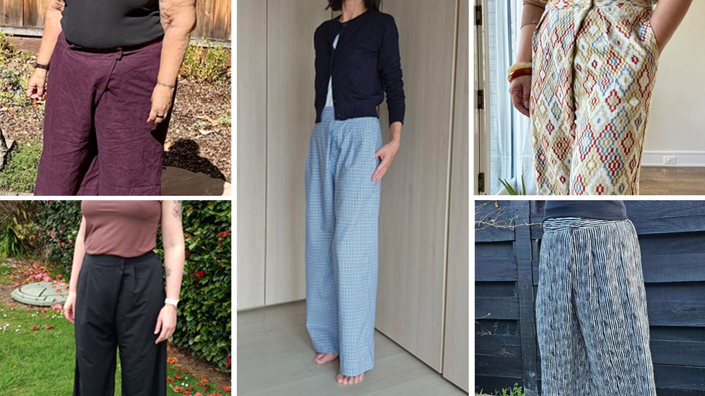 Sewing Pants: Olivia Crossover Wide-leg Pants