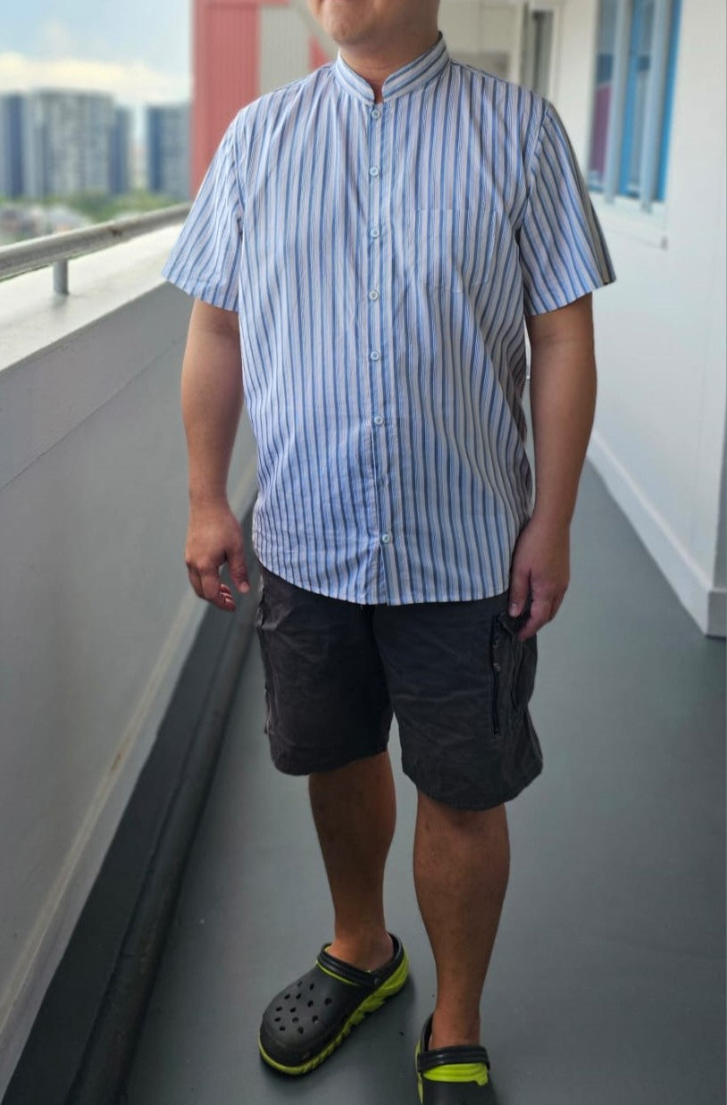 Ginkgo Men's Mandarin Collar Shirt