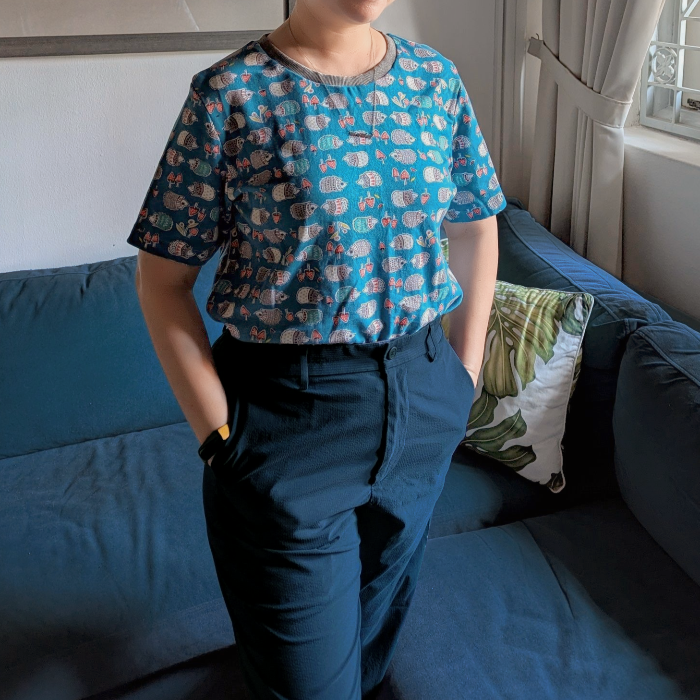 Overeasy Tee – Beginner-Friendly Crewneck Short Sleeve PDF Sewing Pattern | Sizes 80–122cm Bust
