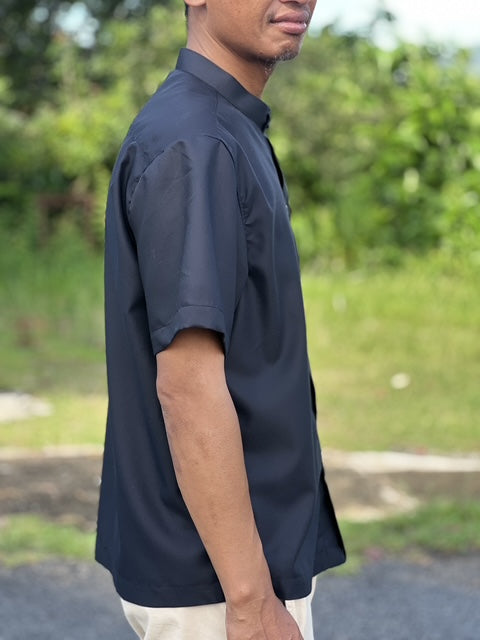 Ginkgo Men's Mandarin Collar Shirt