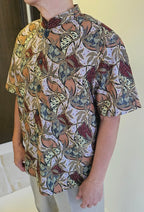 Ginkgo Men's Mandarin Collar Shirt