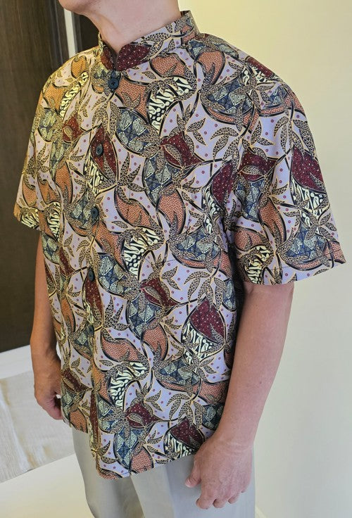 Ginkgo Men's Mandarin Collar Shirt